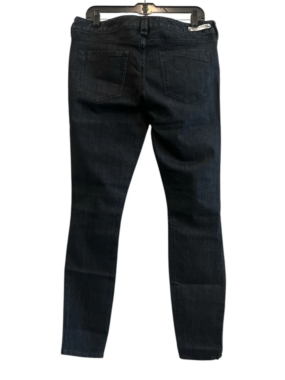 Express Zelda Dark Grey/Black Low Rise Skinny/Slim Fit Jeans - Picture 2 of 10